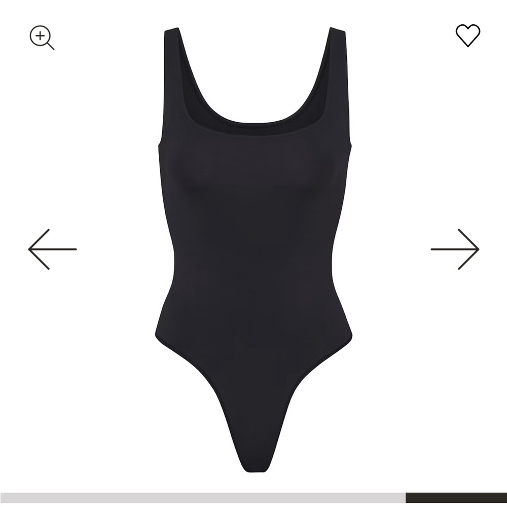 SKIMS Black Seamless Bodysuit NWT